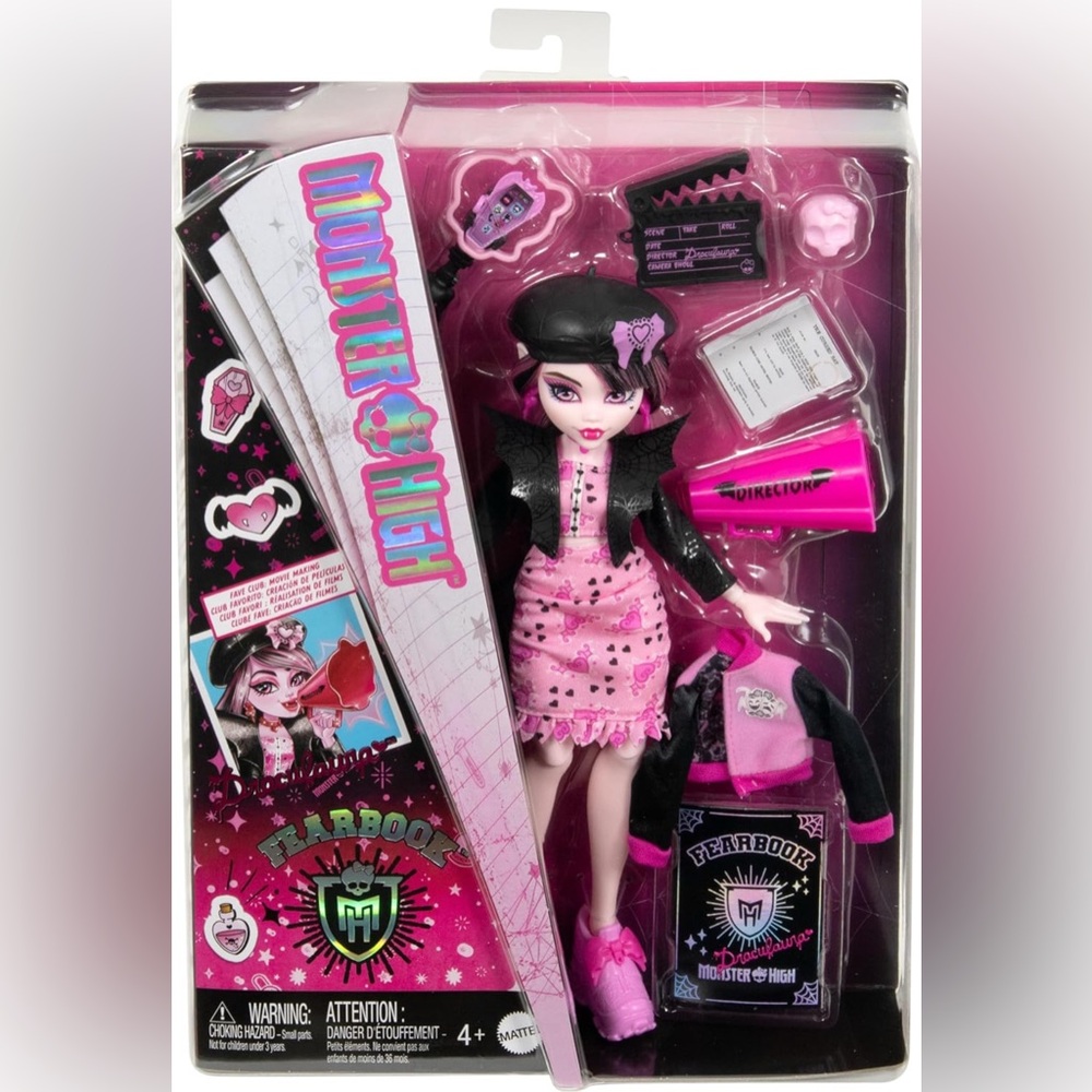 Nwt Monster High Doll with Pink Outfit Draculaura